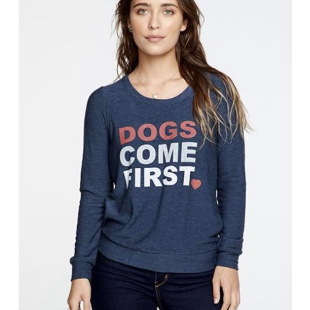 Chaser Brand “Dogs Come First”Long Sleeve